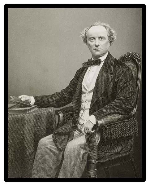 Charles John Kean, 1811-1868. English Actor. Engraved By D. J. Pound From A Photograph By Mayall. From The Book The Drawing-Room Portrait Gallery Of Eminent Personages Published In London 1859