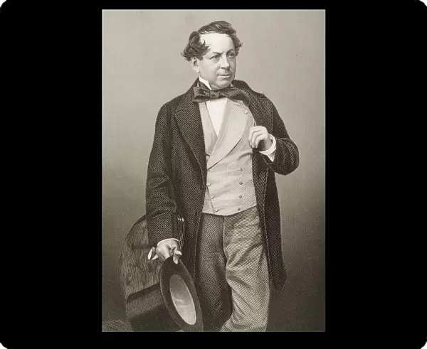 John Baldwin Buckstone, 1802-1879. English Comedian And Writer. Engraved By D. J. Pound From A Photograph By Mayall. From The Book The Drawing-Room Of Eminent Personages Volume 1. Published In London 1860