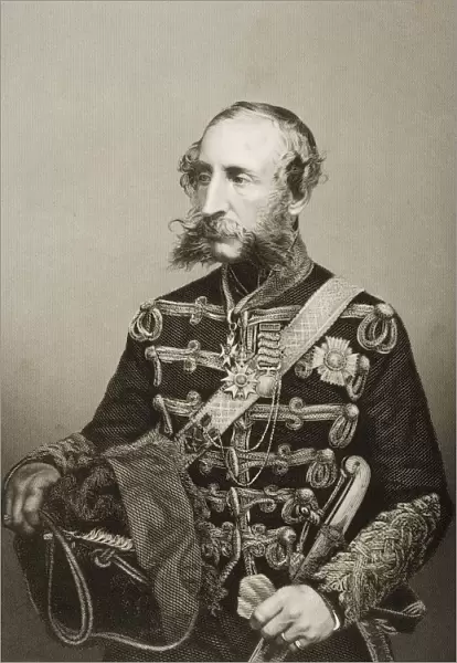 James Thomas Brudenell, 7Th. Earl Of Cardigan, 1797-1868. British General. Engraved By D. J. Pound From A Photograph By John Watkins. From The Book The Drawing-Room Of Eminent Personages Volume 1. Published In London 1860