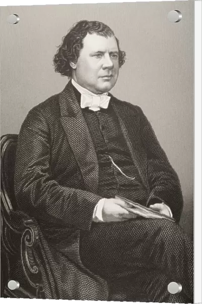 William Morley Punshon, 1824-1881. English Nonconformist Divine, Wesleyan Minister. Engraved By D. J. Pound From A Photograph By Mayall. From The Book The Drawing-Room Of Eminent Personages Volume 1. Published In London 1860