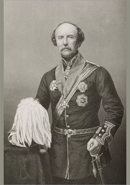 William Fenwick Williams, Of Kars. Baronet, K. C. B. 1800-1883. British Major-General. Engraved By D. J. Pound From A Photograph By Mayall. From The Book The Drawing-Room Portrait Gallery Of Eminent Personages Published In London 1859