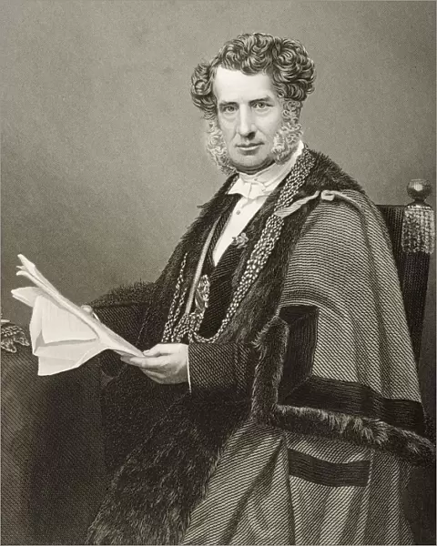 Sir Robert Walter Carden, 1801-1888. Lord Mayor Of London. Engraved By D. J. Pound From A Photograph By Mayall. From The Book The Drawing-Room Portrait Gallery Of Eminent Personages Published In London 1859