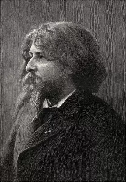 Alphonse Daudet 1840-1897 French Novelist From The Book The Century Illustrated Monthly Magazine May To October 1883