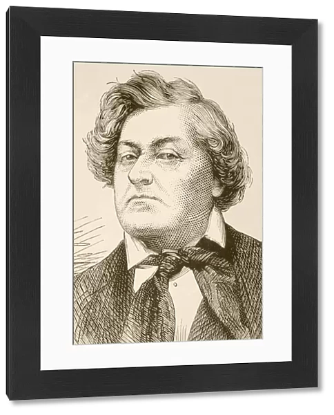 FrA©dA©rick LemaAtre, 1800 To 1876. Birth Name Antoine Louis Prosper LemaAtre. French Actor And Playwright. From A 19Th Century Illustration