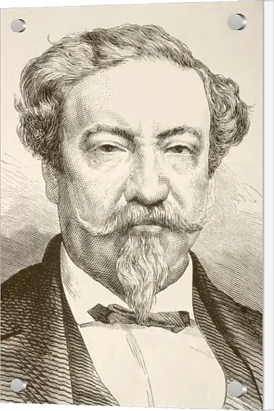 Lorenzo Montufar Y Rivera, 1823 To 1898, Guatamalan Born Central American Statesman. From A 19Th Century Illustration