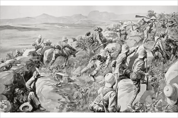 The Relief Of Ladysmith, February 1900, The Last Rush At Hlangwane Hill. From The Book South Africa And The Transvaal War By Louis Creswicke, Published 1900