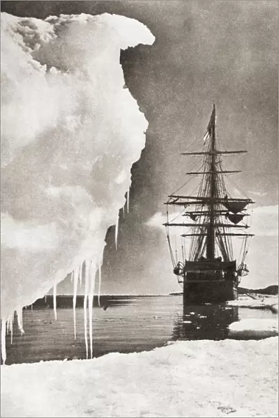 The Ship Terra Nova At The South Pole During Robert Falcon Scotts Terra Nova Expedition, 1910