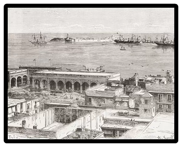 View Of Veracruz And The San Juan De Ul