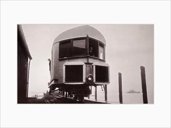 Photograph of Louis Brennans Gyro monorail