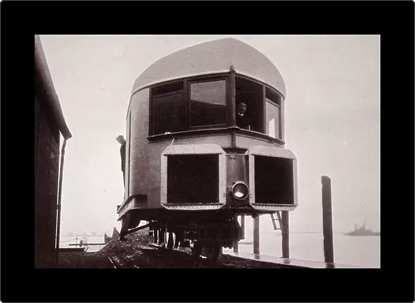 Photograph of Louis Brennans Gyro monorail