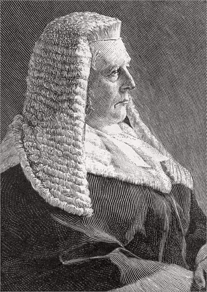 Sir Alfred Wills, 1828 - 1912. Judge of the High Court of England and Wales and a well-known mountaineer. From The Strand Magazine, published January to June, 1894