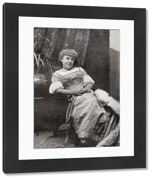 Frances Eliza Hodgson Burnett, 1849 - 1924. British-American novelist and playwright. From The International Library of Famous Literature, published c. 1900