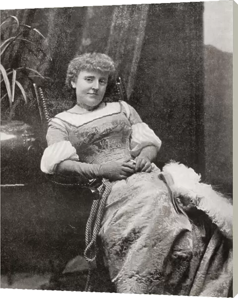 Frances Eliza Hodgson Burnett, 1849 - 1924. British-American novelist and playwright. From The International Library of Famous Literature, published c. 1900