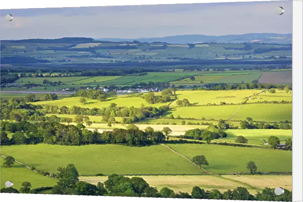 Overview of Fields and Farmland, Dumfries & Galloway, Scotland