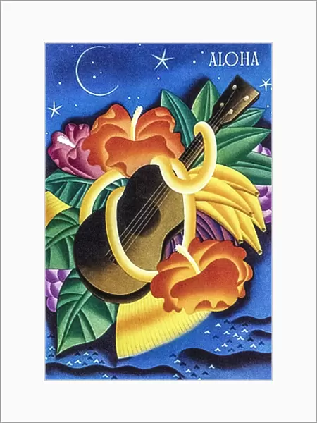 Hawaiian themed artwork