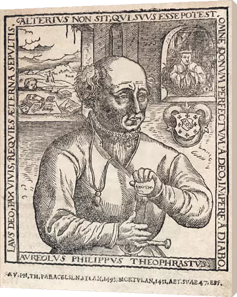 Paracelsus, born Phillippus Aureolus Theophrastus Bombastus von Hohenheim, 1493 - 1541. Swiss renaissance physician. After the so-called Rosicrucian portrait dating from 1567