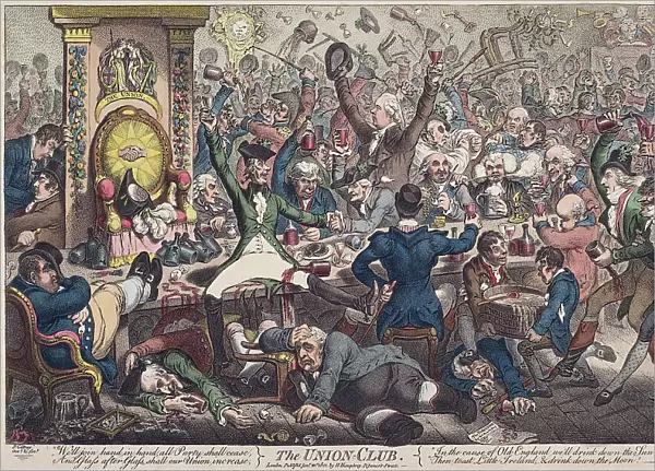 Union Club James Gillray Acts Of Union 1800 Parliaments