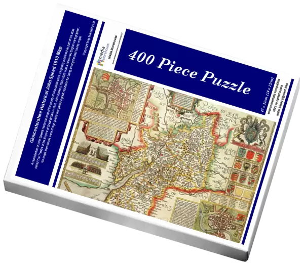 Gloucestershire Historical John Speed 1610 Map
