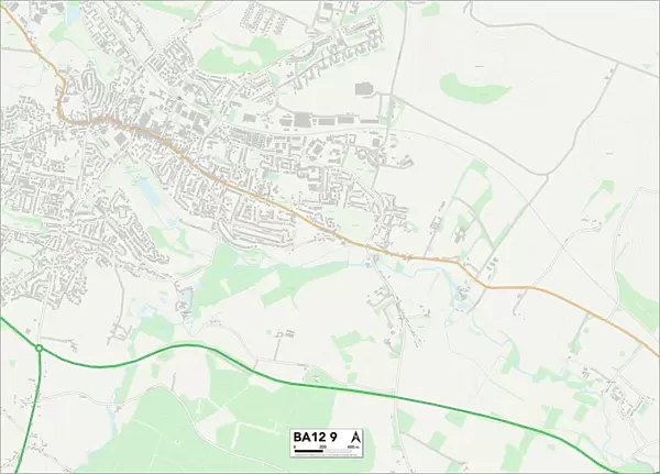 Wiltshire BA12 9 Map