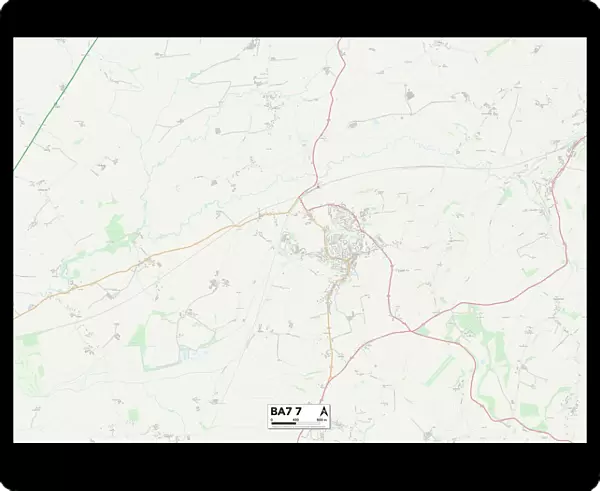 South Somerset BA7 7 Map