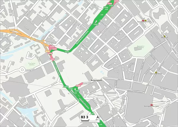Birmingham B3 3 Map