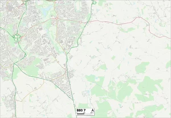 Stratford-on-Avon B80 7 Map