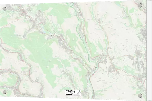 Rhondda Cynon Taf CF45 4 Map