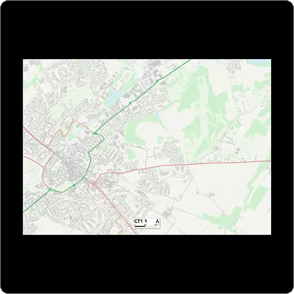 Kent CT1 1 Map