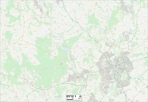 Wyre Forest DY12 1 Map