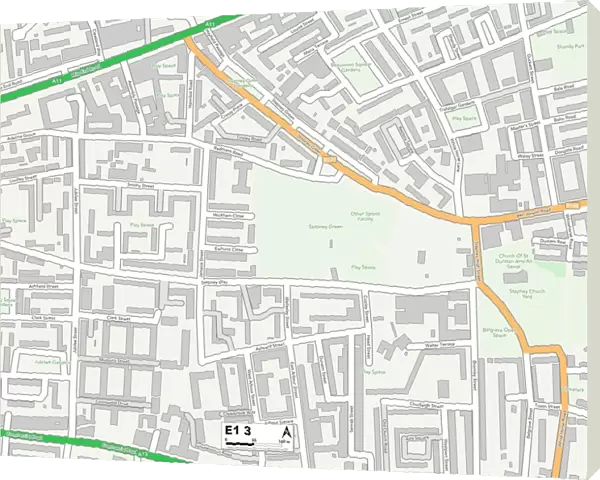 Tower Hamlets E1 3 Map