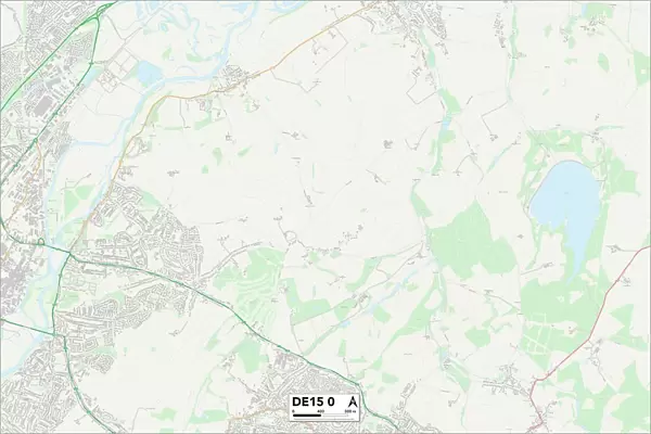 East Staffordshire DE15 0 Map