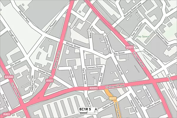 Islington EC1R 5 Map