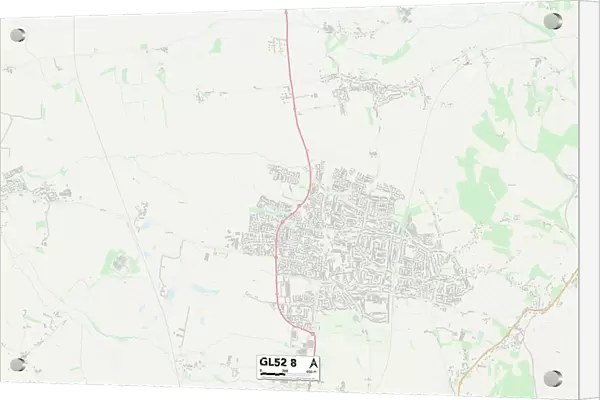 Tewkesbury GL52 8 Map