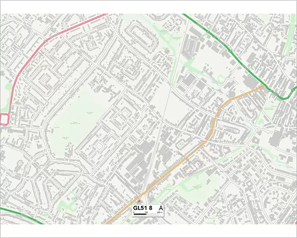 Tewkesbury GL51 8 Map