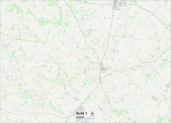 Tewkesbury GL54 1 Map