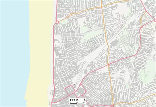 Blackpool FY1 2 Map