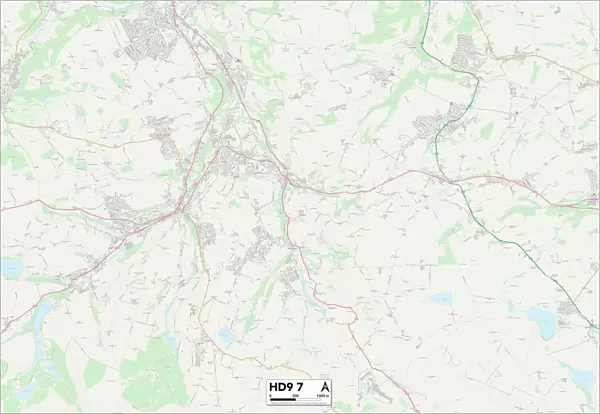 Kirklees HD9 7 Map