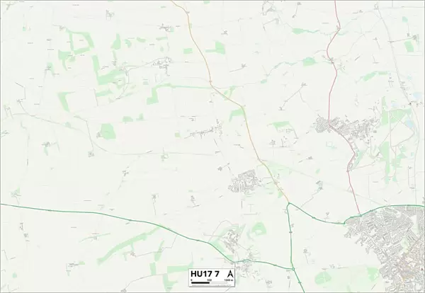 East Riding of Yorkshire HU17 7 Map