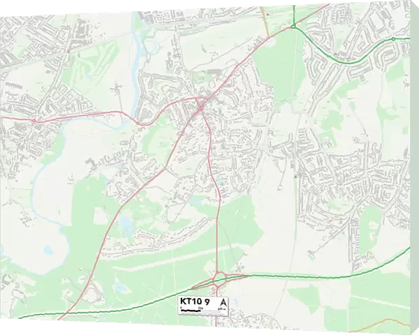 Elmbridge KT10 9 Map