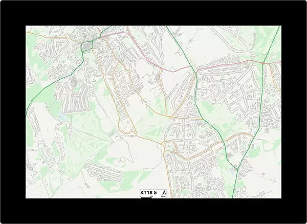 Epsom and Ewell KT18 5 Map