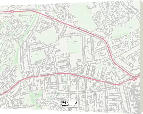 Ipswich IP4 4 Map