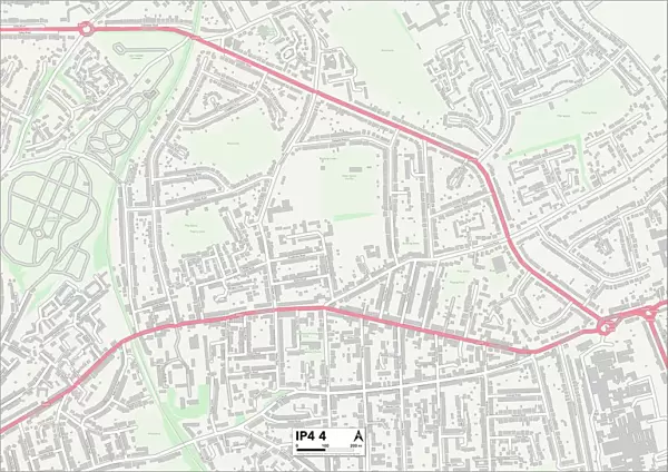 Ipswich IP4 4 Map