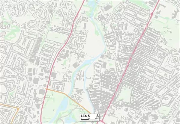 Leicester LE4 5 Map