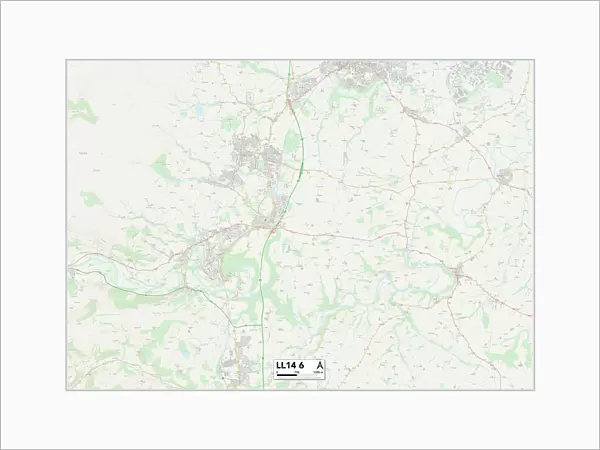 Wrexham LL14 6 Map
