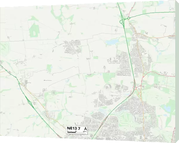 Newcastle NE13 7 Map