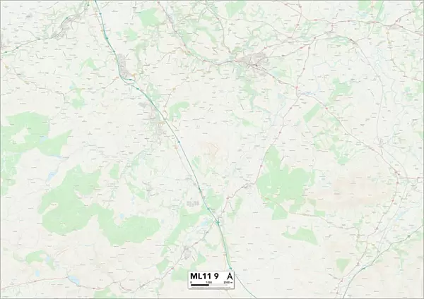 South Lanarkshire ML11 9 Map