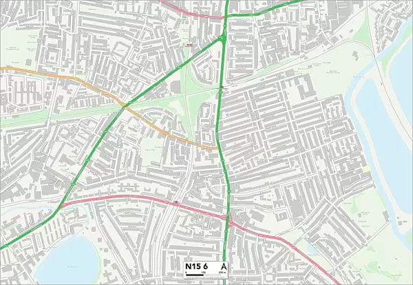 Haringey N15 6 Map