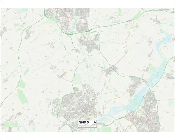 Wellingborough NN9 5 Map