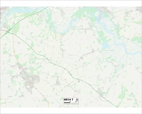 Norfolk NR14 7 Map