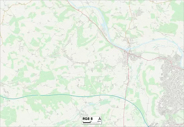South Oxfordshire RG8 8 Map